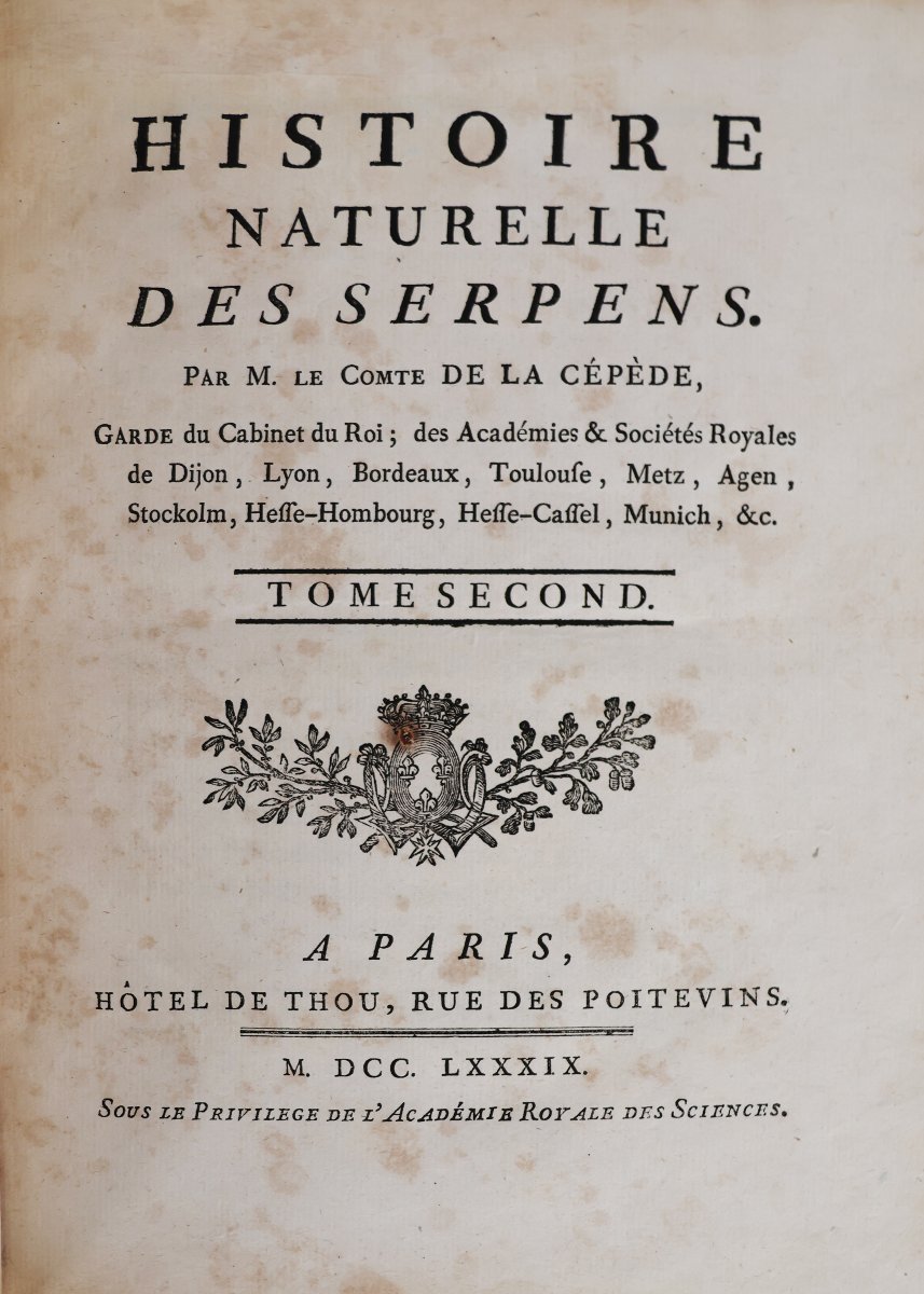 Buffon. Histoire Naturelle, Générale et Particuliére. Paris, de l'imprimerie Royale. 1770-1789-photo-8