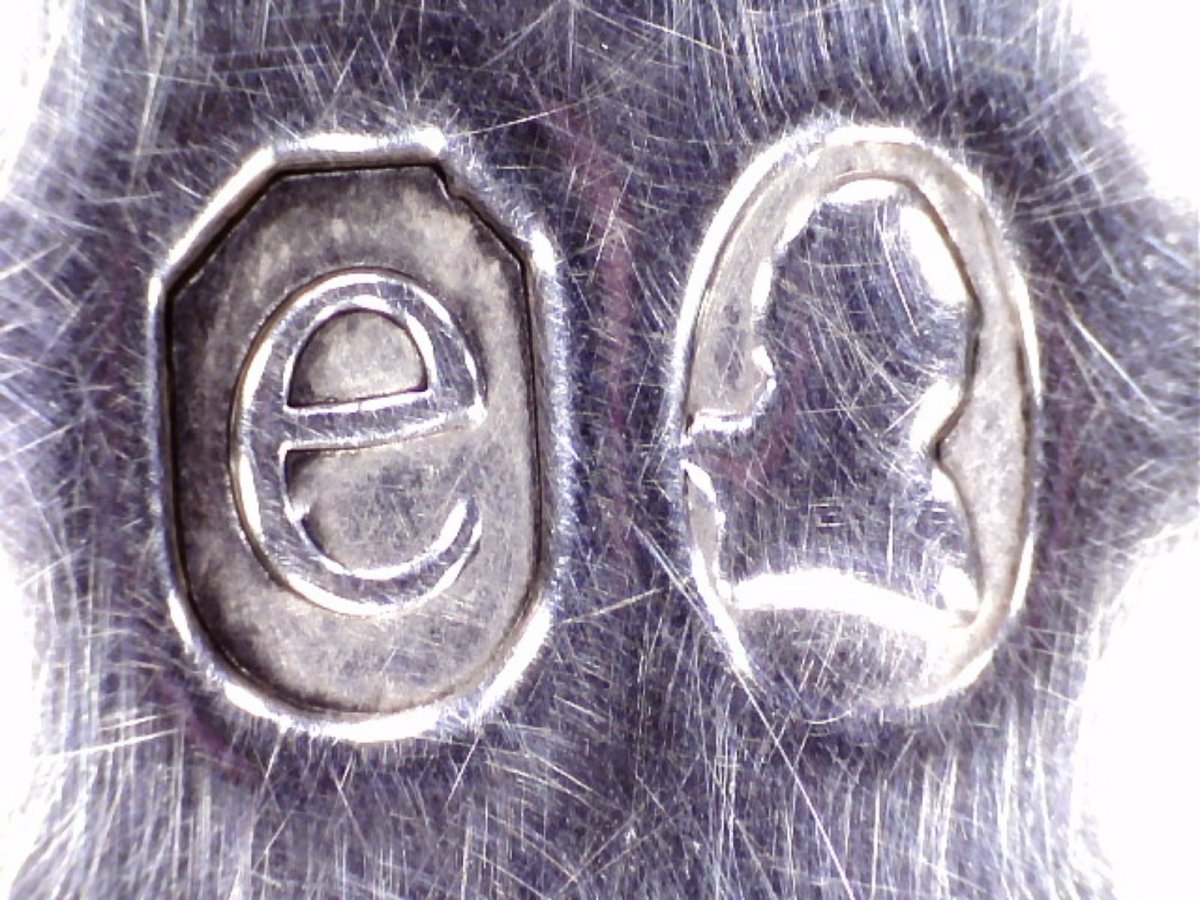 Coppia di saliere in argento sterling Giorgio IV, Paul Storr, Londra, 1820-photo-6