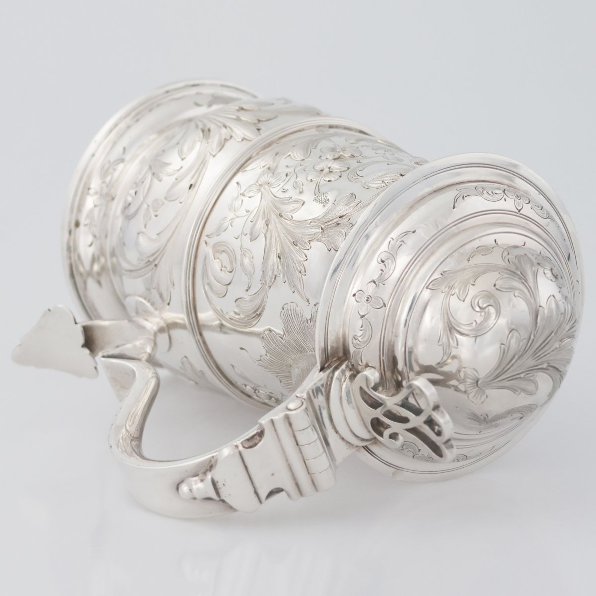 Tankard in argento sterling Giorgio III, Francis Crump, Londra, 1773-photo-4