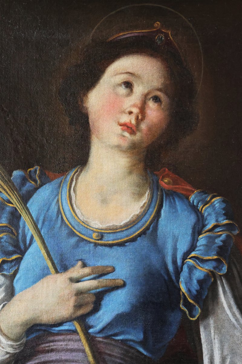 Scuola Italiana; Sant'Agata, fine XVII inizi XVIII secolo, olio su tela-photo-4
