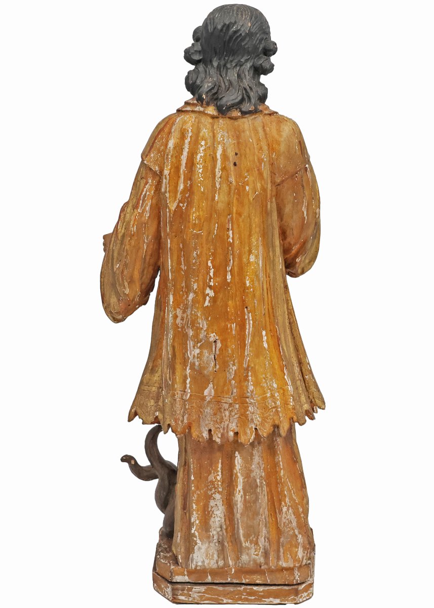 Saint Amable de Riom, legno di pioppo policromo, Francia, XVIII secolo-photo-3