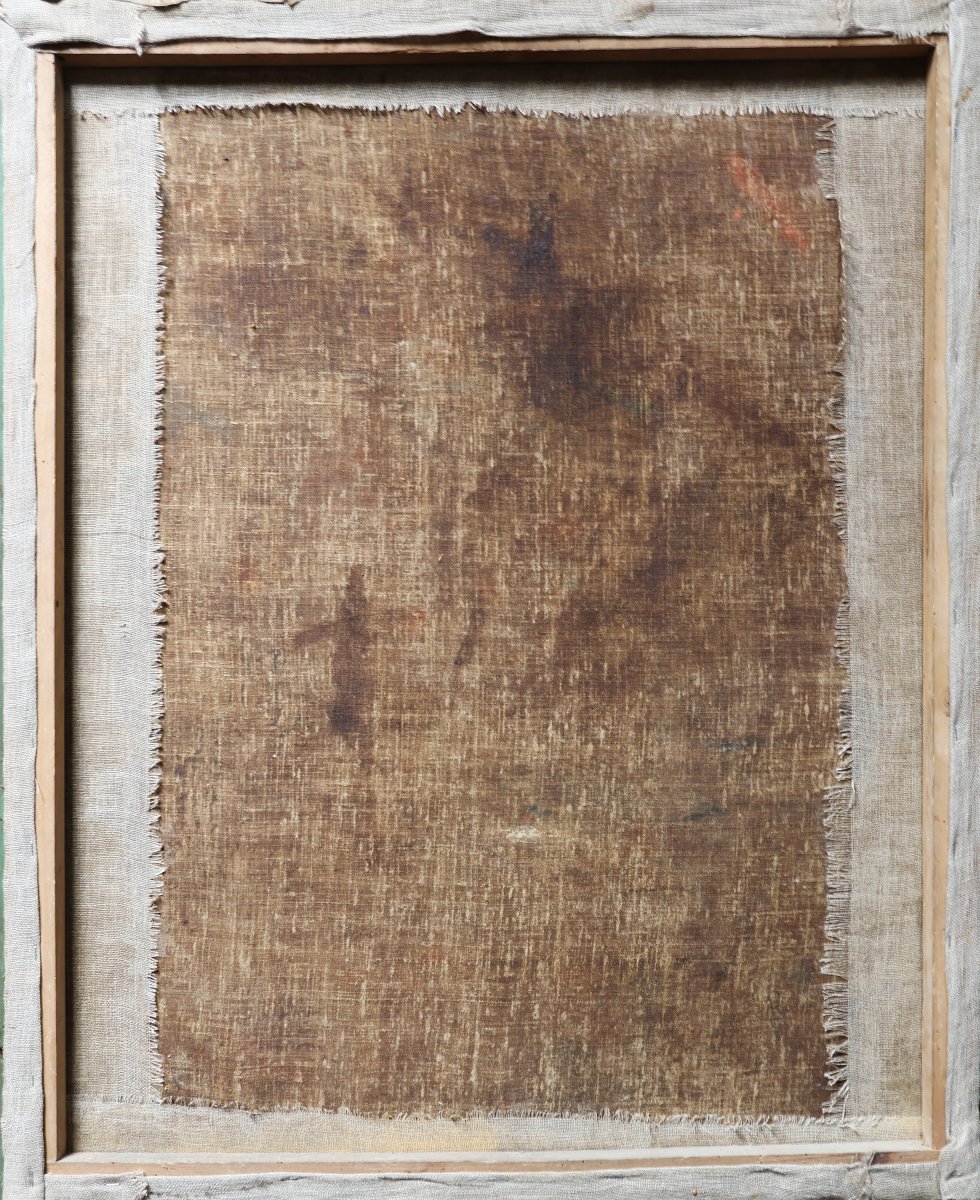 Francesco Paglia attr.; Brescia 1635 - Brescia 1714, Santa Caterina da Siena, olio su tela-photo-4