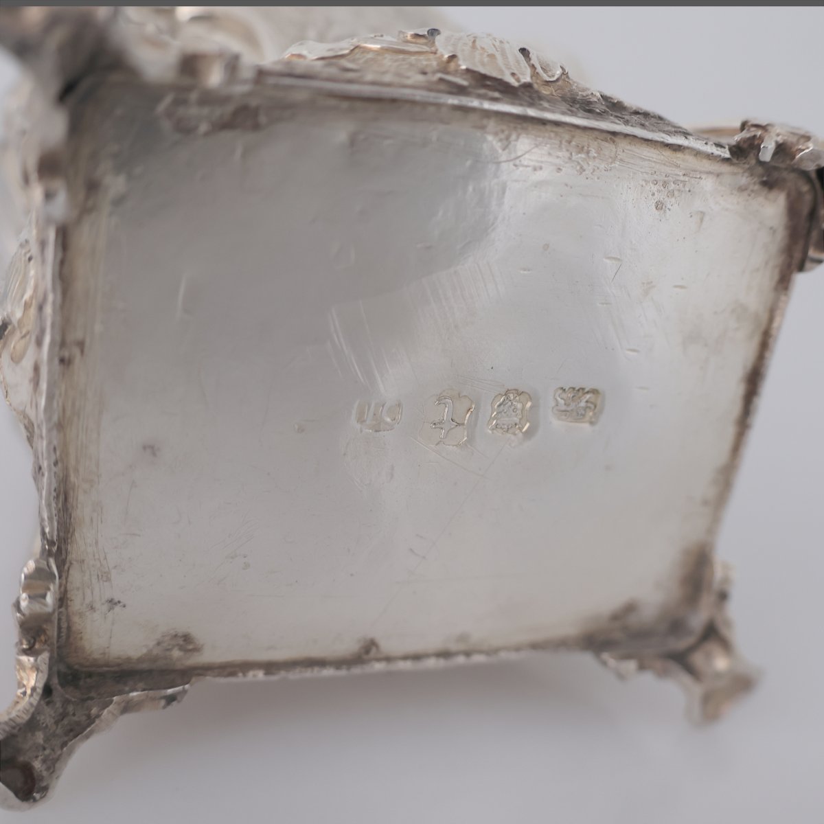 Contenitore per tè Giorgio II montato in argento sterling, Londra, 1754-photo-4