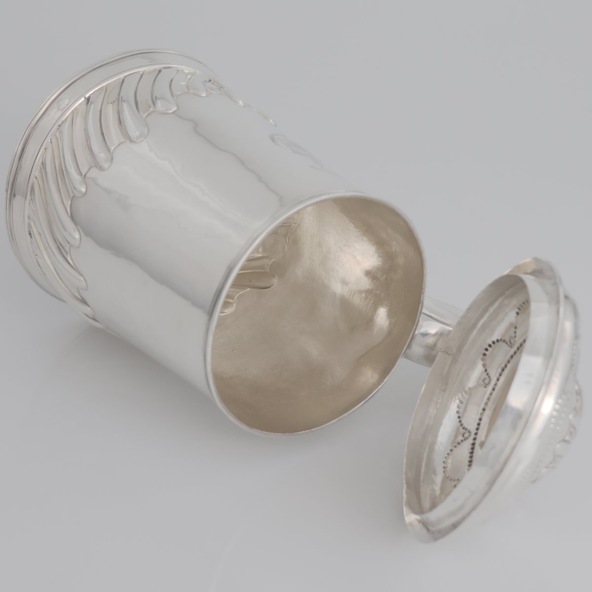 Tankard in argento sterling Giorgio III, Joseph Jackson, Dublino, 1775-photo-4