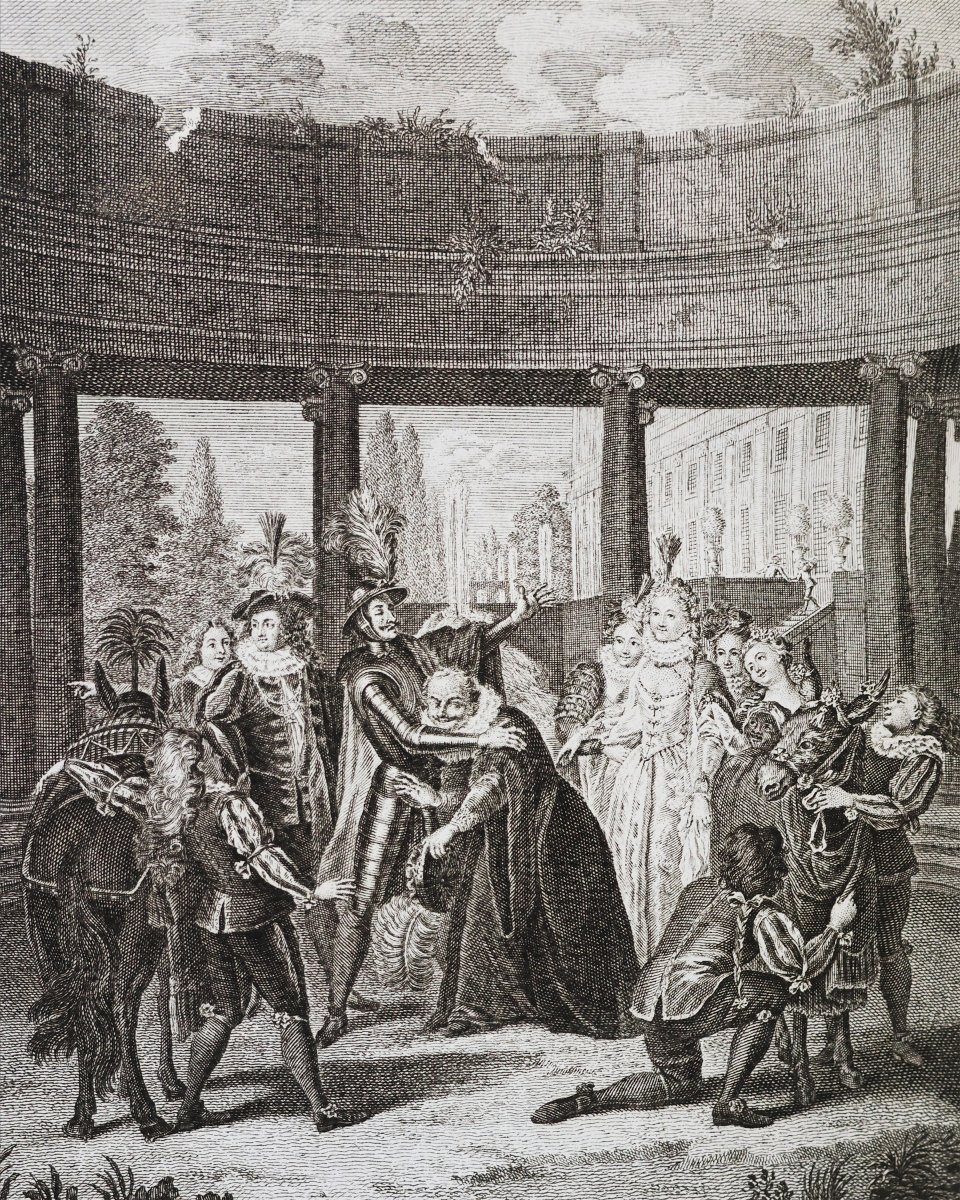 Cervantes Miguel (de). Les principales aventures de l'admirable Don Quichotte.. a Liege.., 1776-photo-2