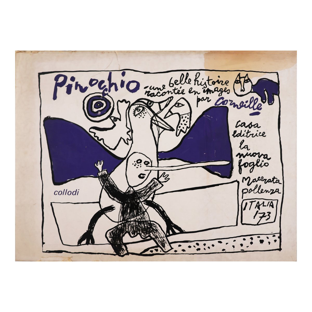 Pinocchio. Une Belle Histoire racontée en images par Corneille. La Nuova Foglio. Macerata. 1973-photo-2
