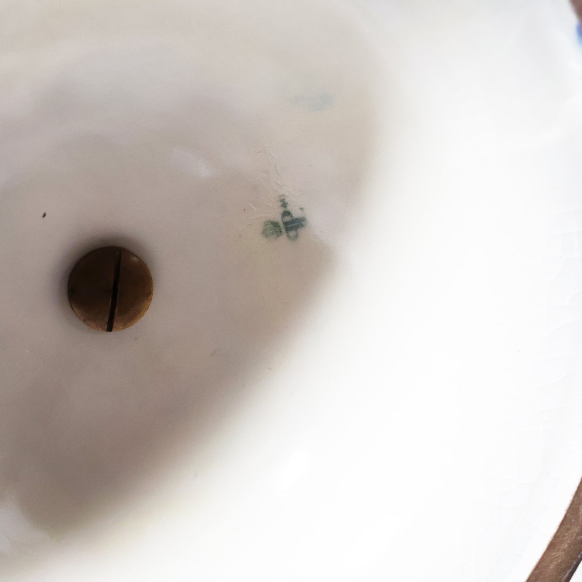 Vaso Francese nello stile di Sèvres. Dipinti firmati Poitevin. Fine XIX secolo-photo-1