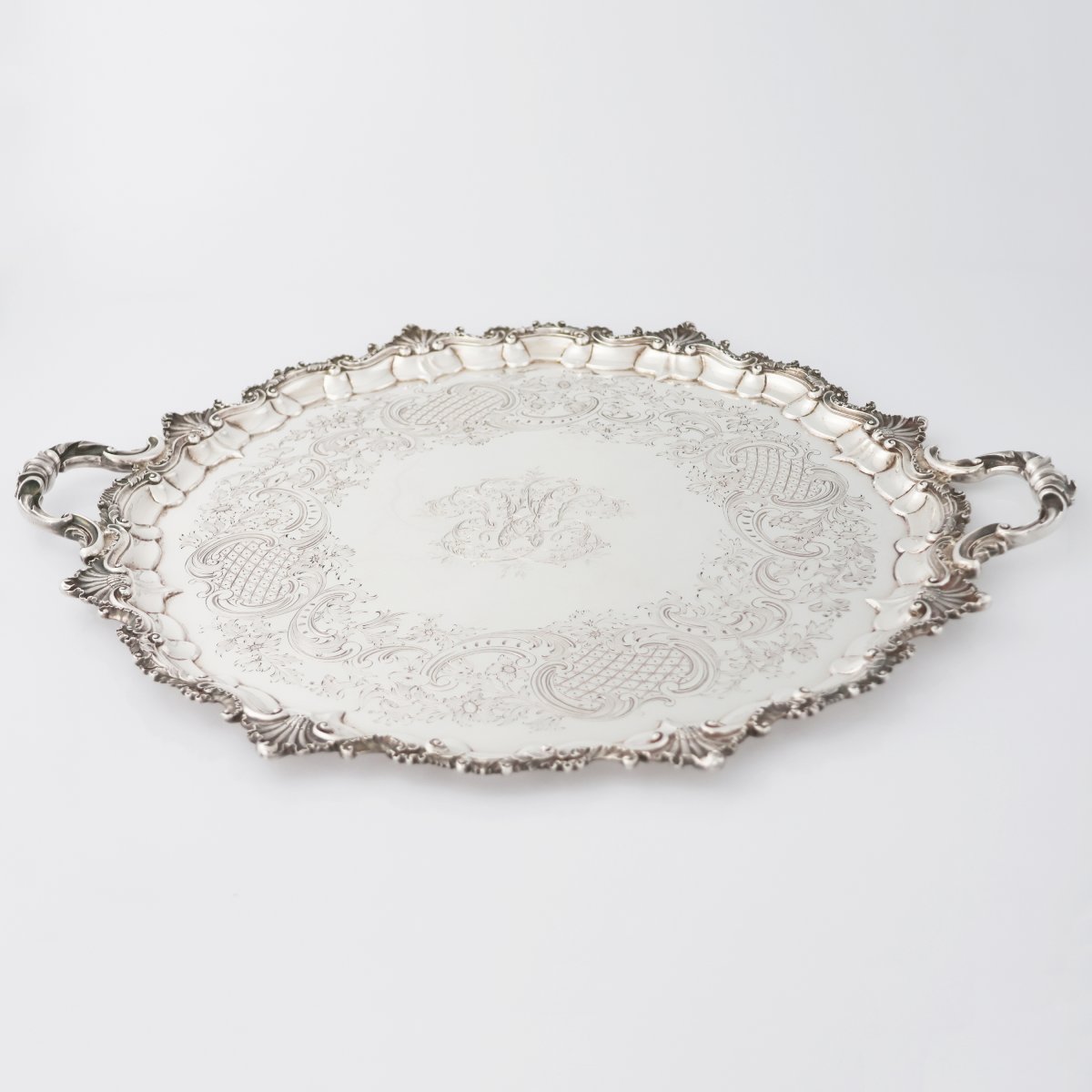 Vassoio in argento sterling Regina Vittoria, Hunt & Roskell, Late Storr & Mortimer, Londra,1853-photo-2