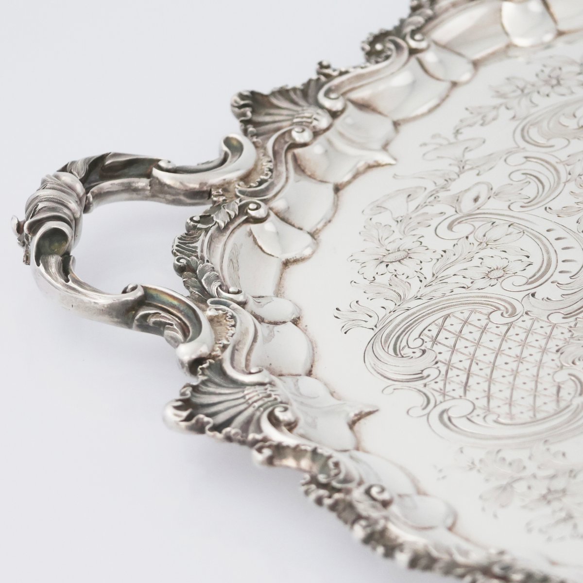 Vassoio in argento sterling Regina Vittoria, Hunt & Roskell, Late Storr & Mortimer, Londra,1853-photo-3