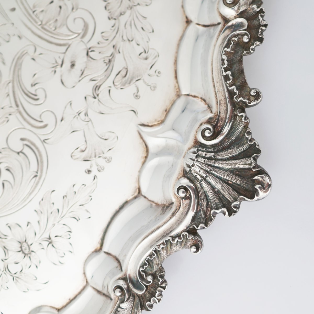 Vassoio in argento sterling Regina Vittoria, Hunt & Roskell, Late Storr & Mortimer, Londra,1853-photo-4