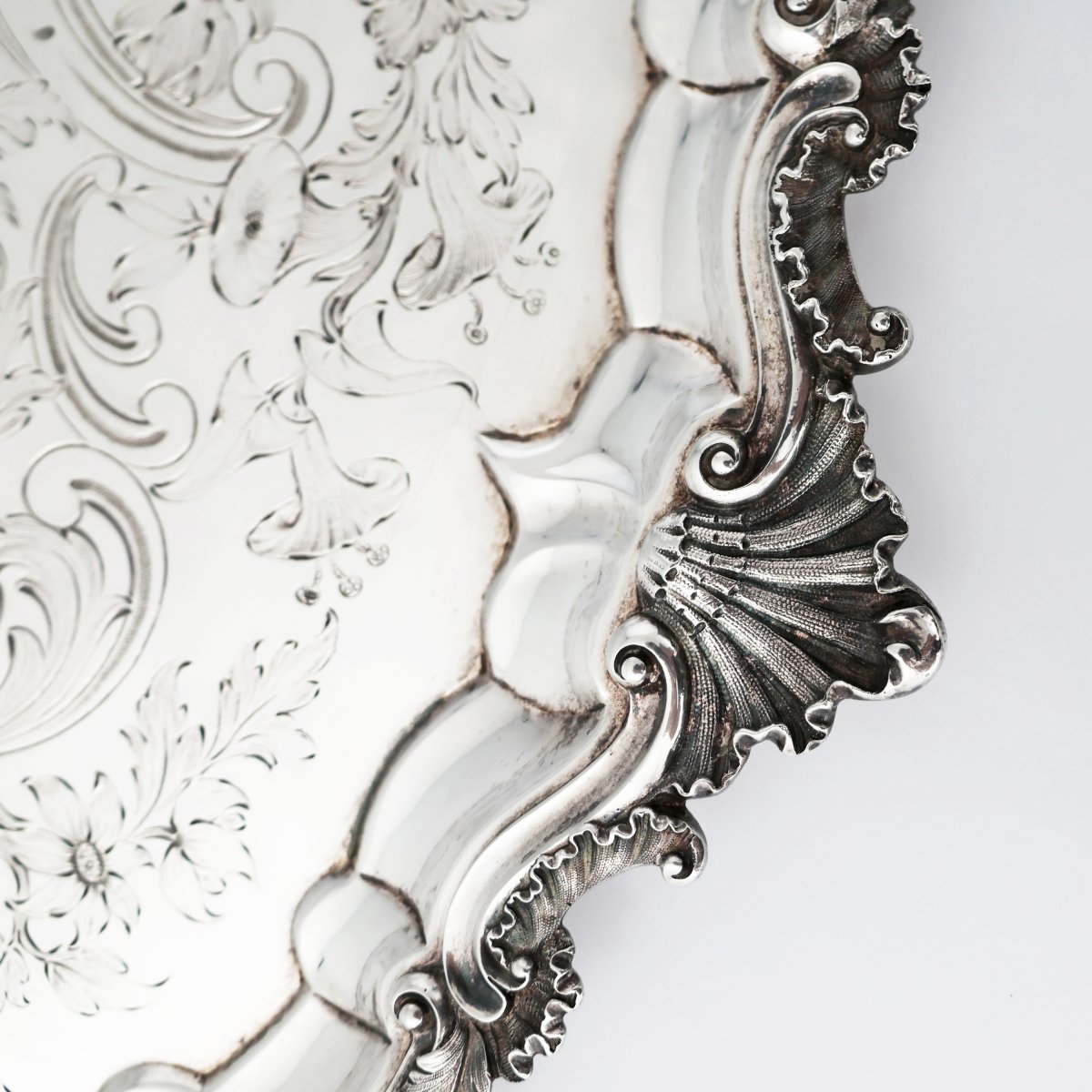 Vassoio in argento sterling Regina Vittoria, Hunt & Roskell, Late Storr & Mortimer, Londra,1853-photo-4