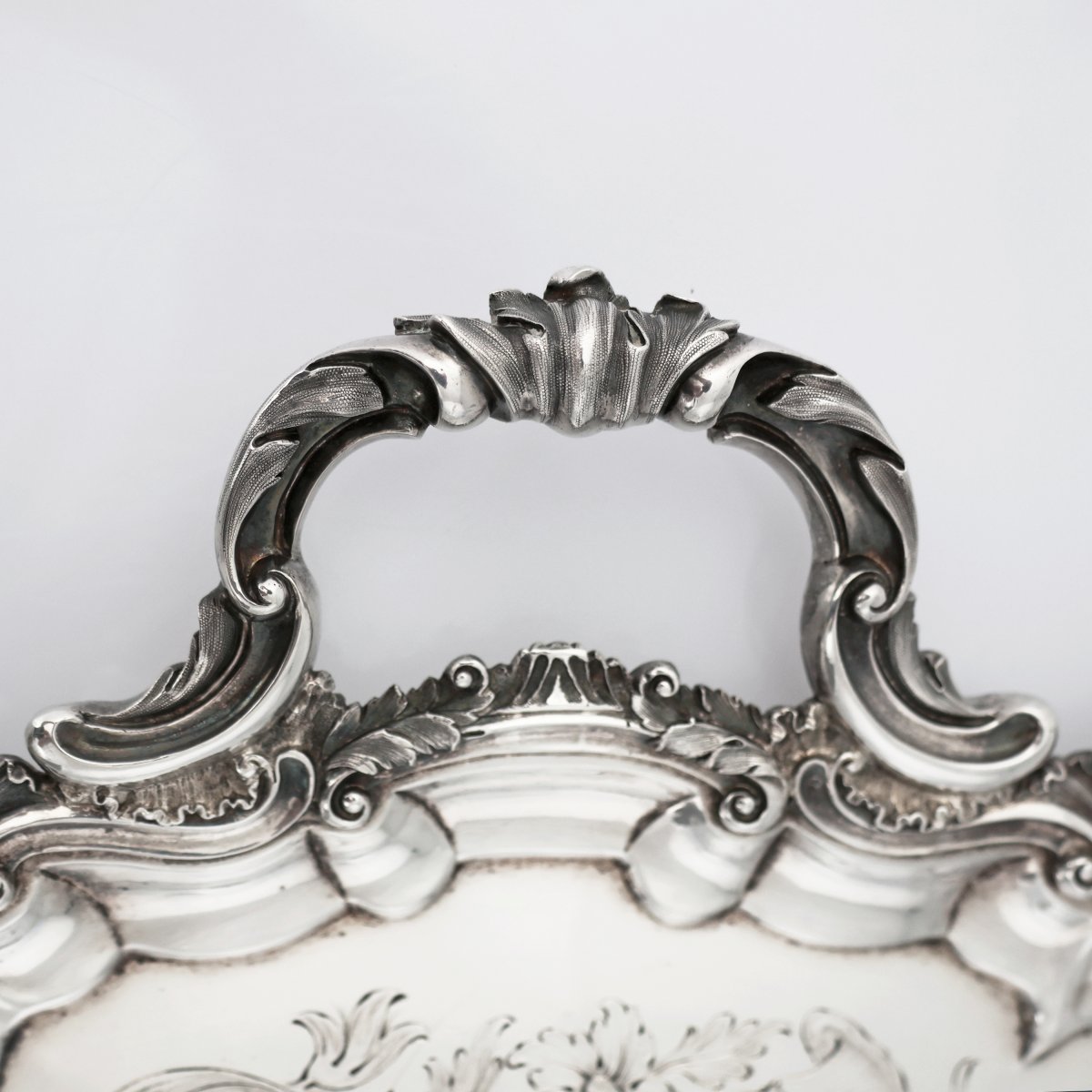 Vassoio in argento sterling Regina Vittoria, Hunt & Roskell, Late Storr & Mortimer, Londra,1853-photo-1