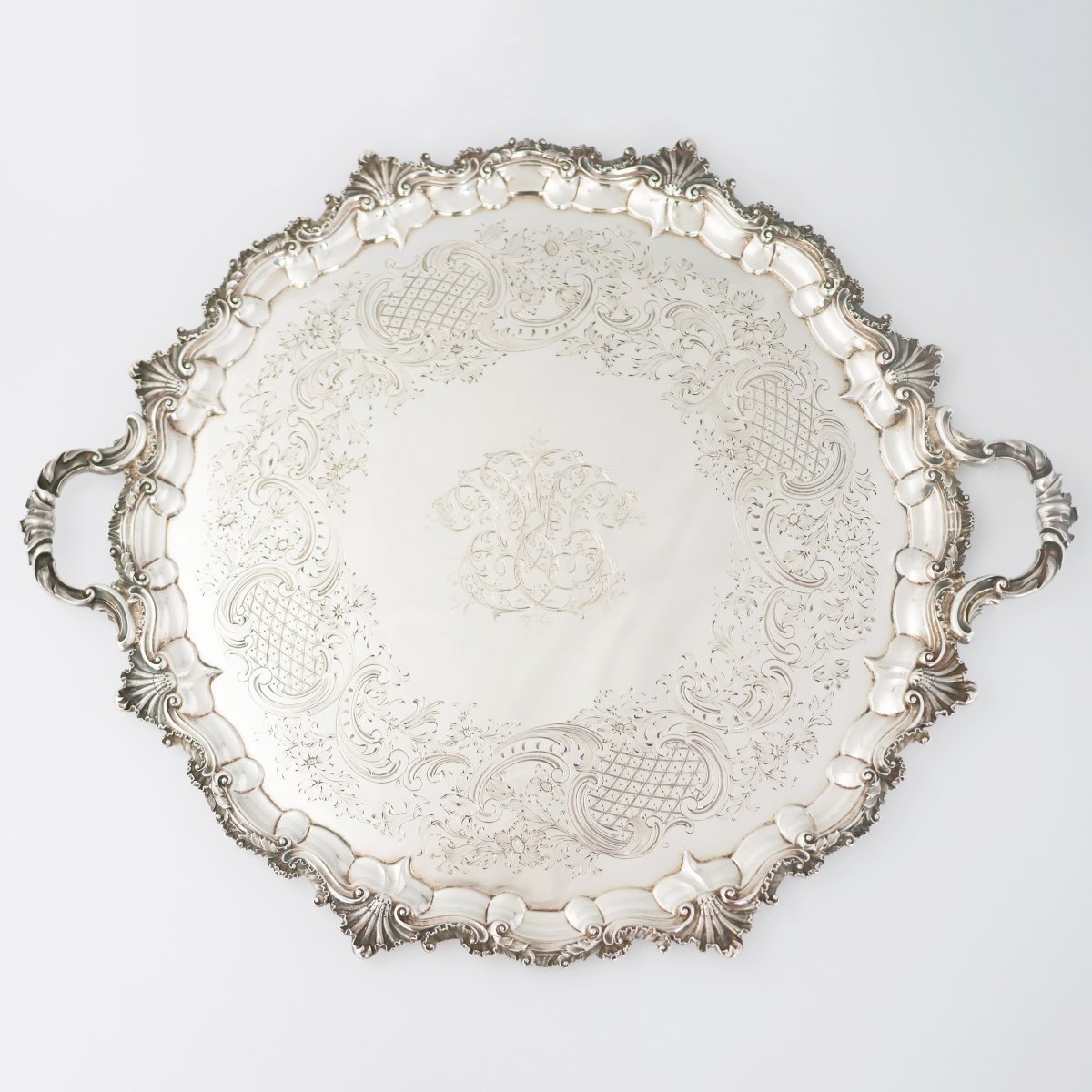 Vassoio in argento sterling Regina Vittoria, Hunt & Roskell, Late Storr & Mortimer, Londra,1853