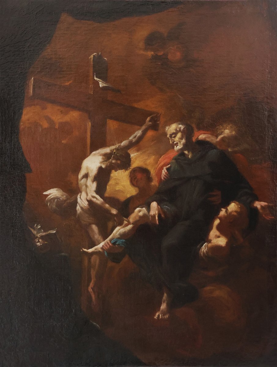 Scuola centro Italia; San Pellegrino Laziosi, seconda metà XVII secolo, olio su tela