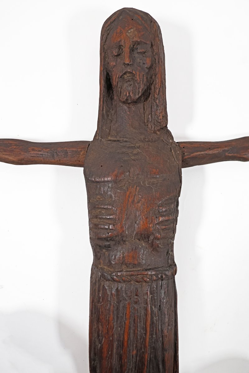 Corpus Christi in legno intagliato, scuola Portoghese Brasiliana, fine XIX inzi XX secolo-photo-3