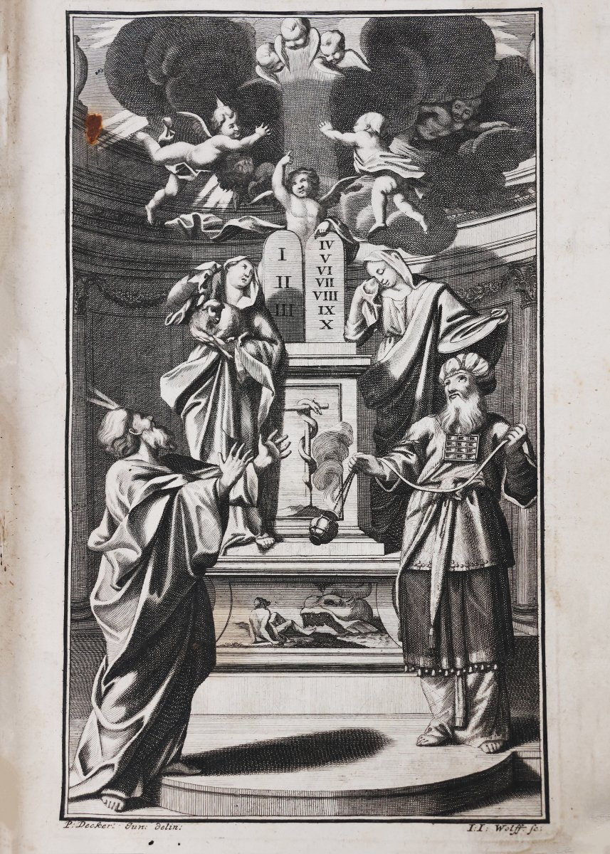 La Sacro-Santa Biblia in lingua italiana. Cioè Il vecchio e nuovo Testamento.. Norimbergo. 1712-photo-3