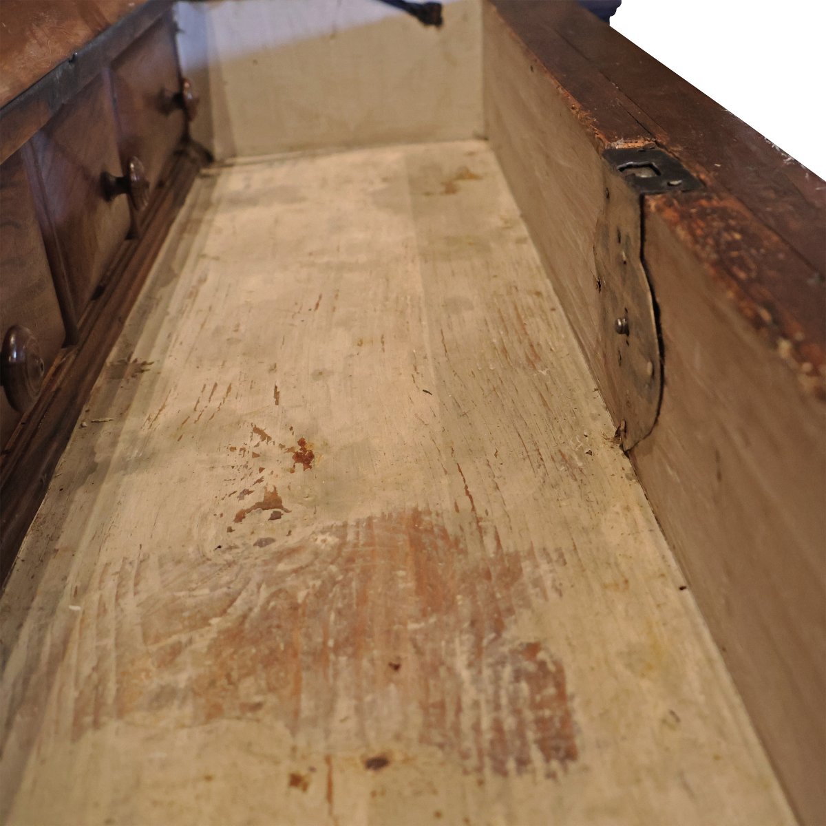 Canterano in legno di noce, colonne tortili, Stato Pontificio, seconda metà XVI secolo-photo-5