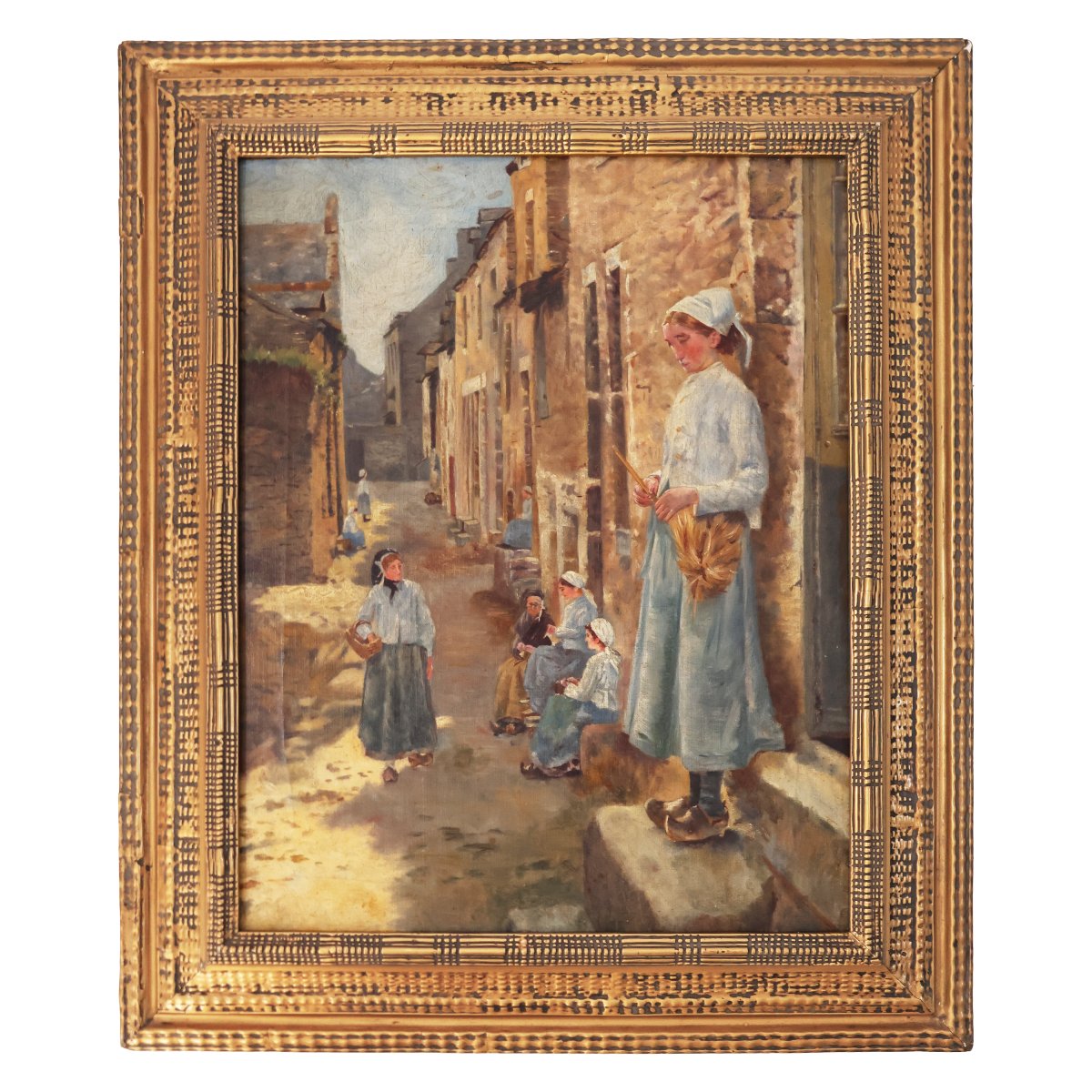 A Street in Brittany da Stanhope Alexander Forbes, fine XIX inizi XX secolo, olio su tela