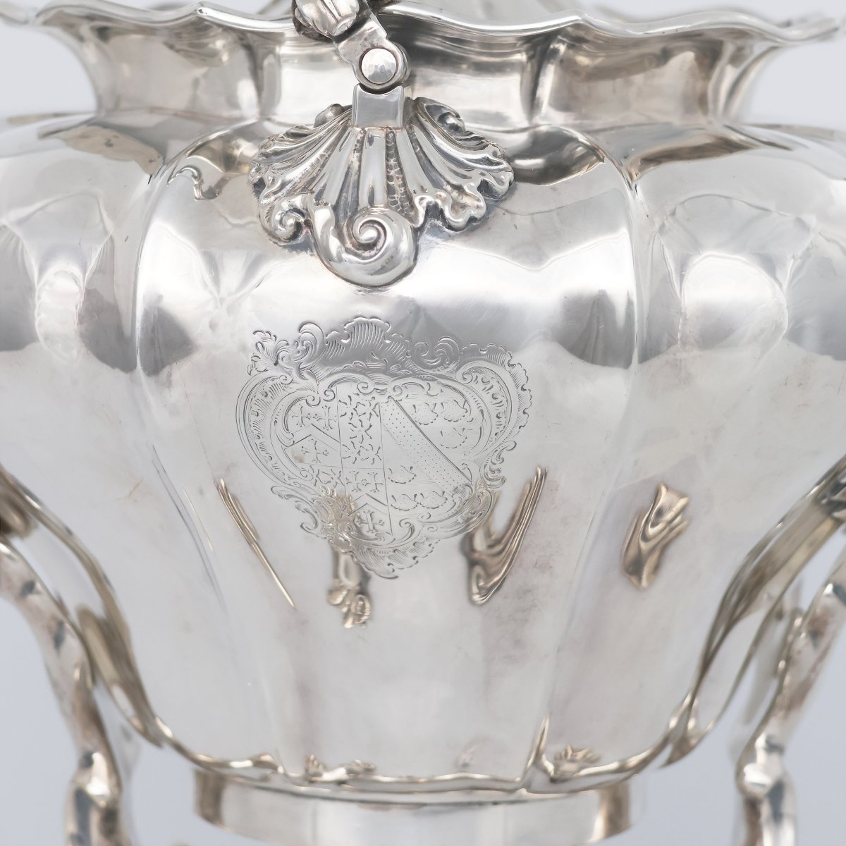 Bollitore su supporto in argento sterling Guglielmo IV, Paul Storr Storr & Mortimer, 1832-photo-1