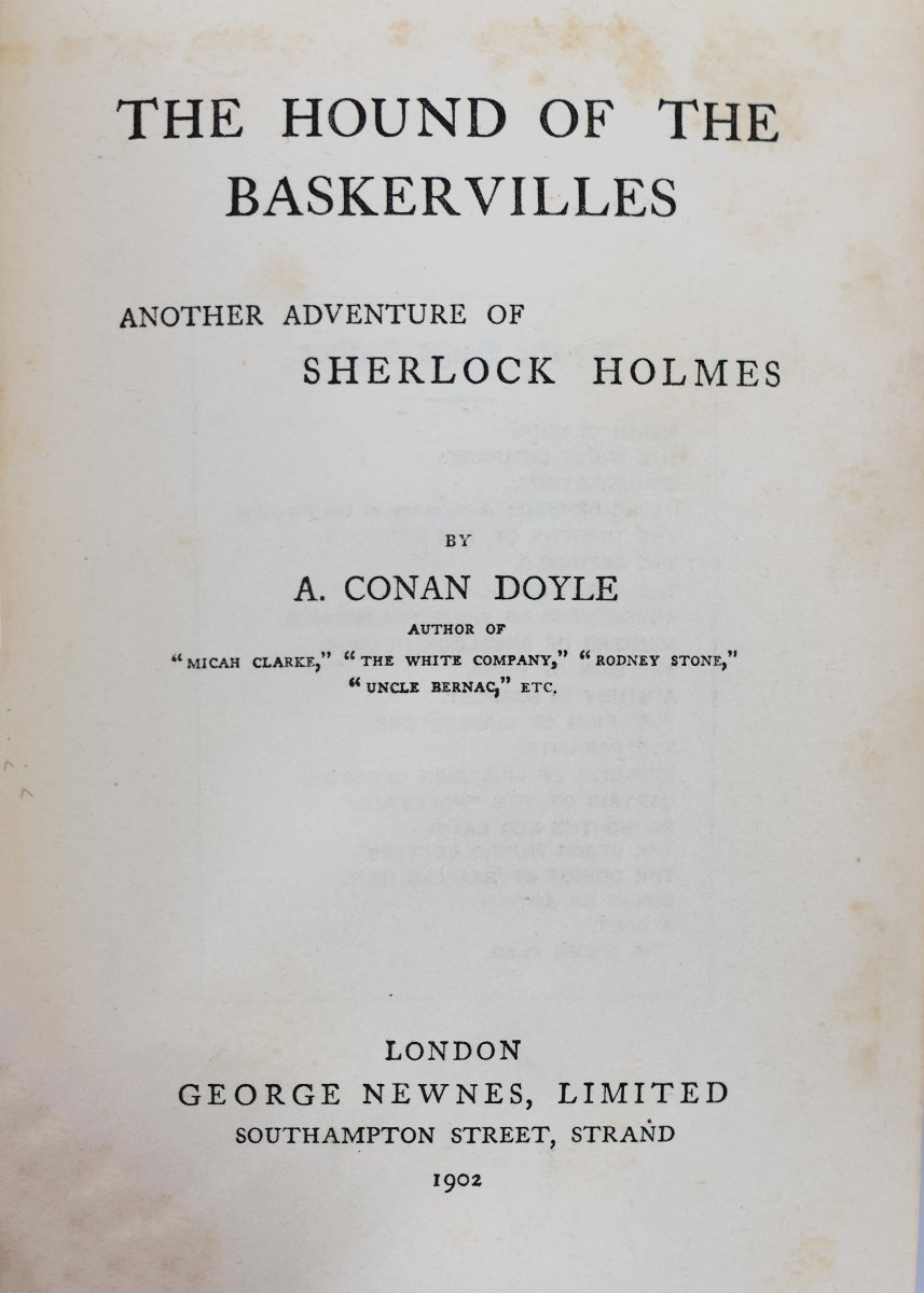Doyle Sir Arthur Conan. The Hound of the Baskervilles. George Newnes Ltd, London. 1902-photo-4