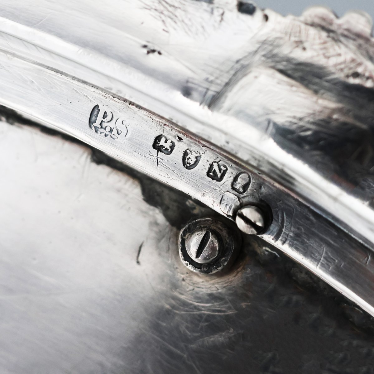 Supporto per condimenti in argento sterling Giorgio III, Paul Storr, Londra, 1808-photo-3