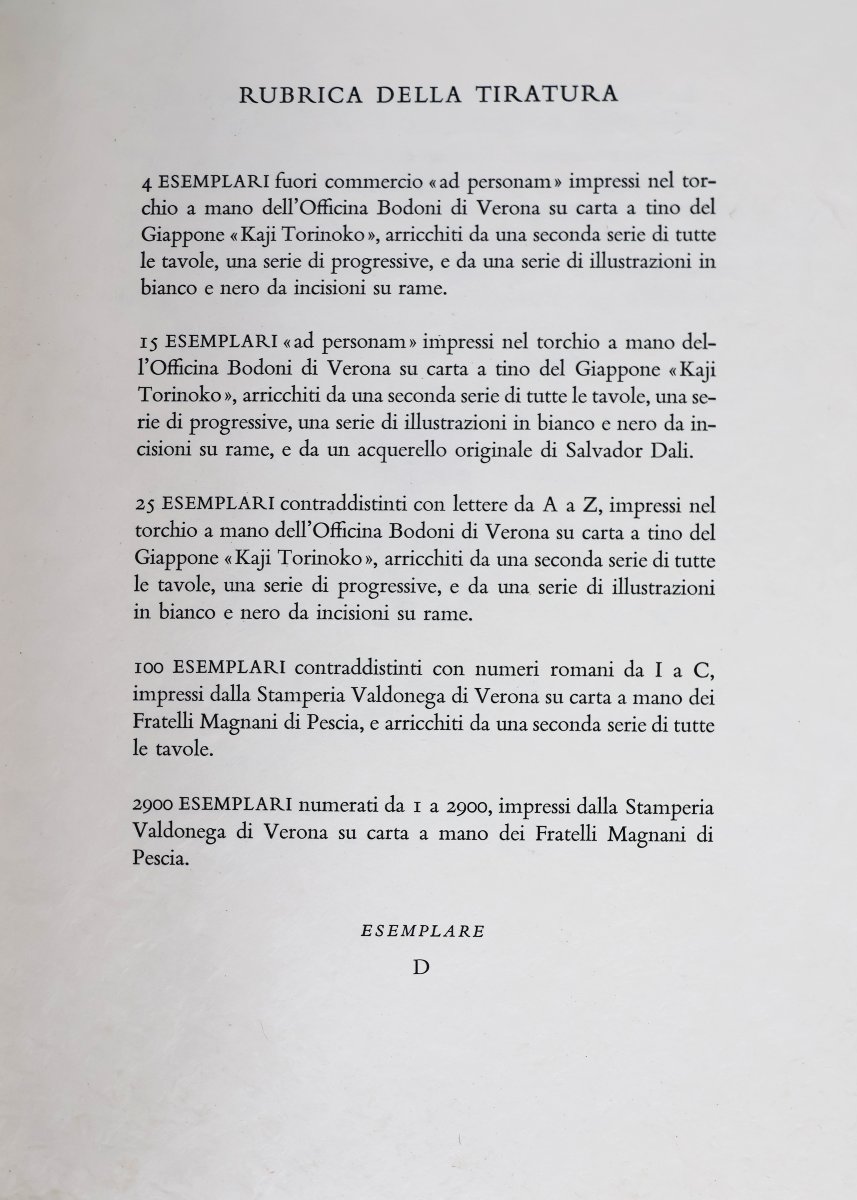 Dante. La Divina Commedia. Illustrazioni di Dalì. Verona: Arti e Scienze, Salani. 1964-photo-5