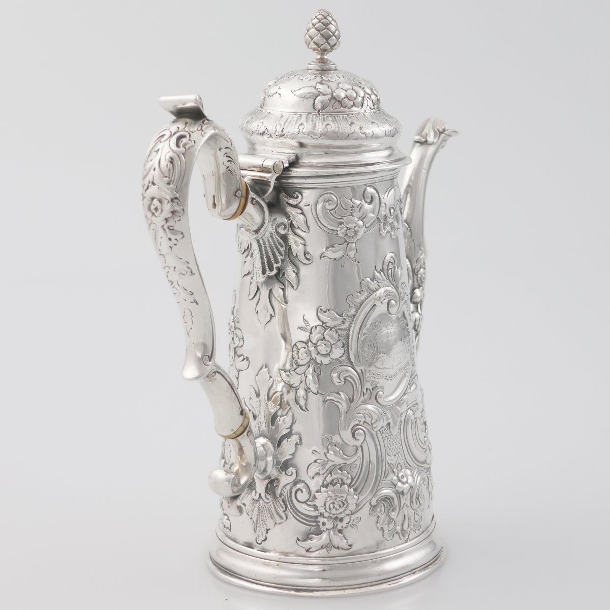 Caffettiera in argento Britannia Regina Anna, James Chadwick?, Londra, 1703-photo-4
