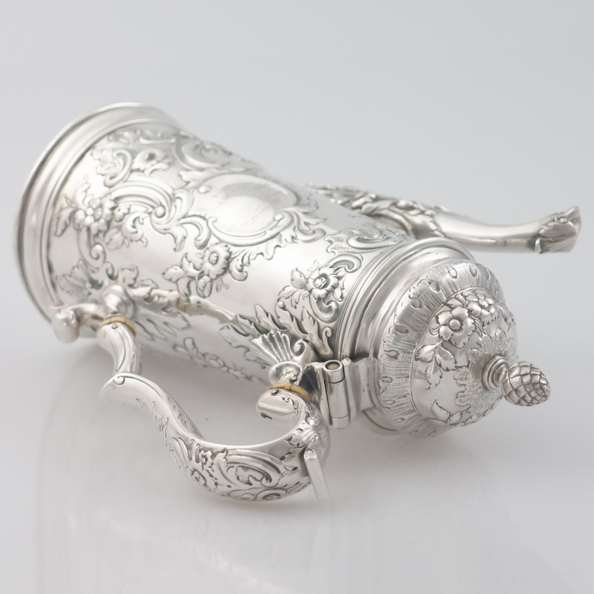 Caffettiera in argento Britannia Regina Anna, James Chadwick?, Londra, 1703-photo-1