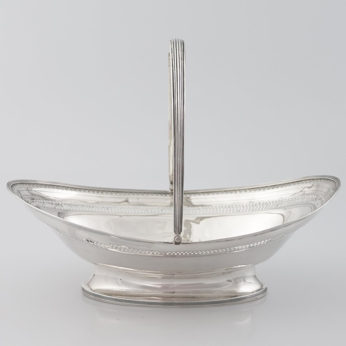 Cestino in argento sterling Giorgio III, Londra, 1792-photo-2