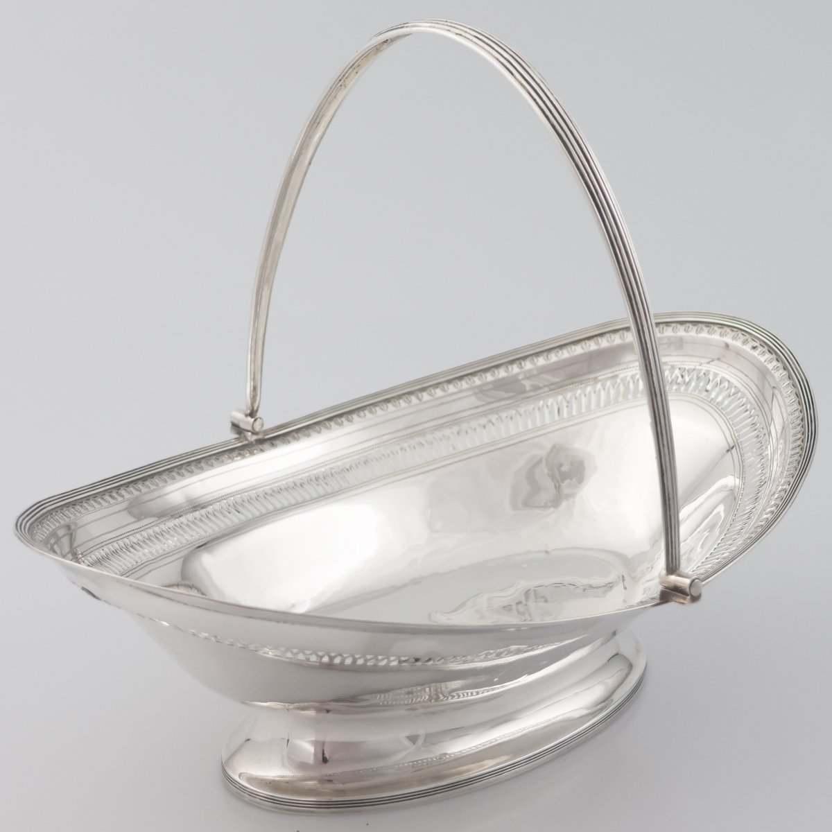 Cestino in argento sterling Giorgio III, Londra, 1792