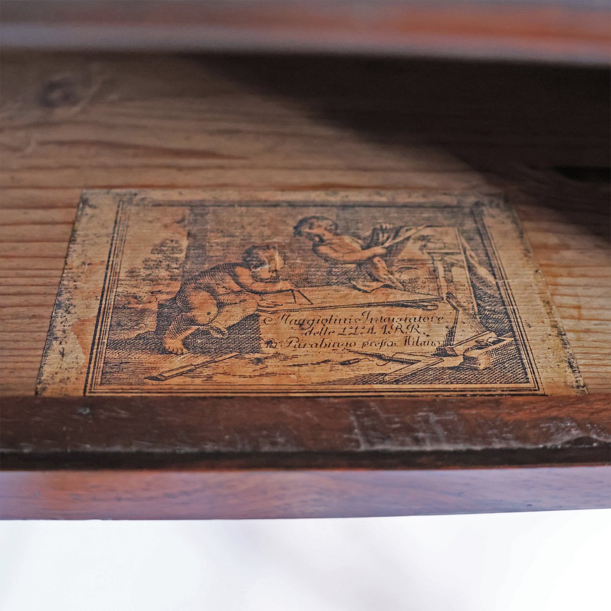 Tavolo in palissandro, intarsi in varie essenze, Maggiolini, Milano, inizi XIX secolo-photo-3