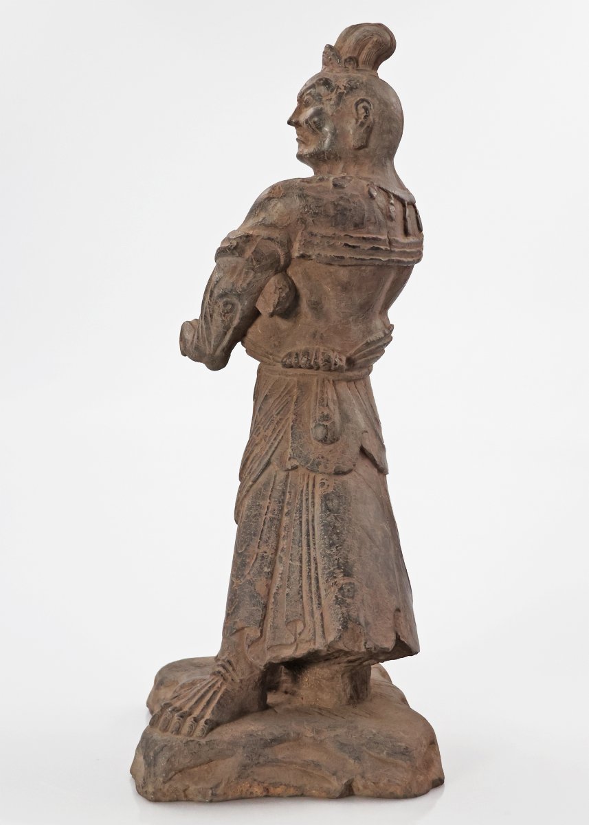 Coppia di guardiani in pietra, Cina, tardo periodo Dinastia Ming o inizio Dinastia Qing-photo-2