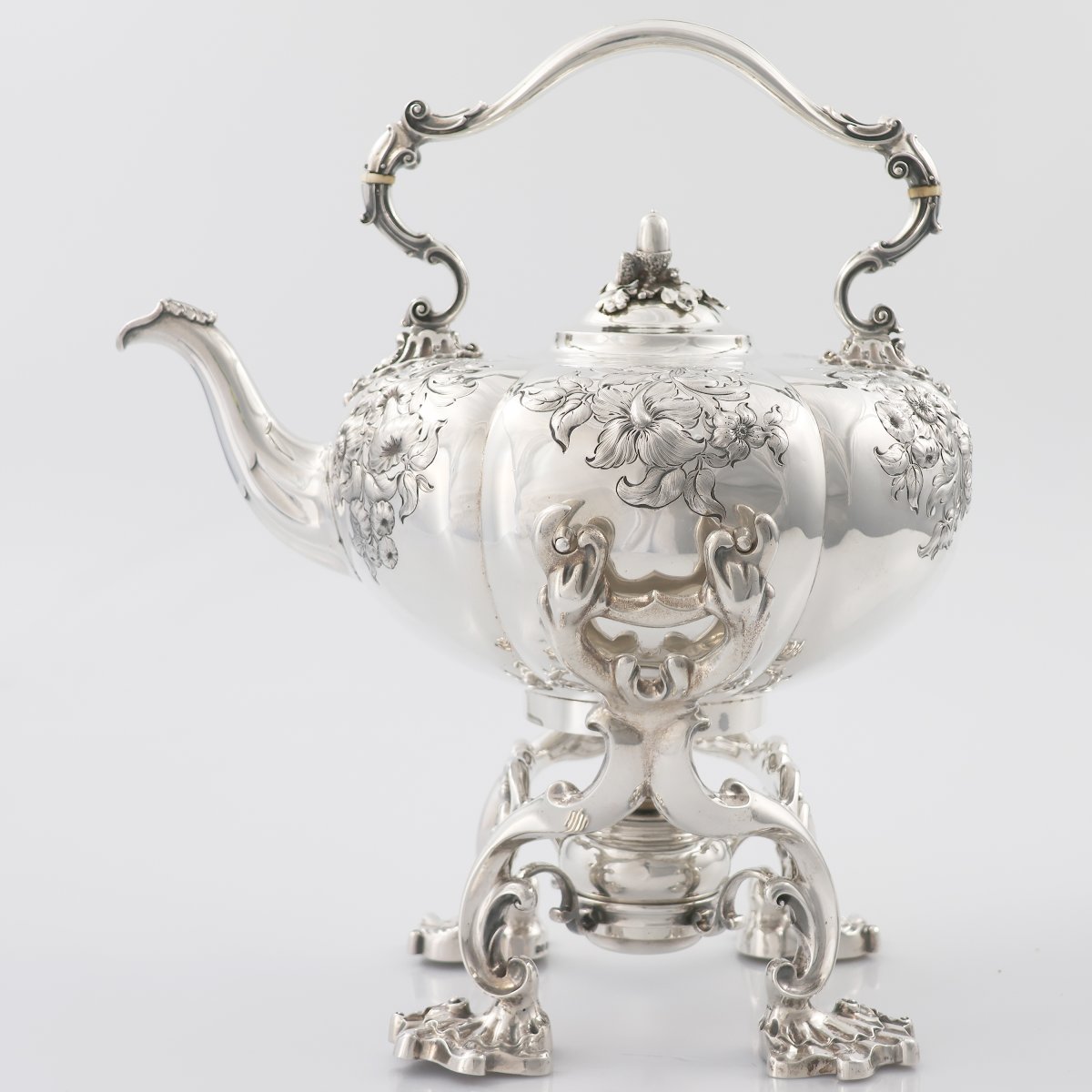 Bollitore in argento sterling Guglielmo IV, Paul Storr for Storr & Mortimer, Londra, 1837-photo-4