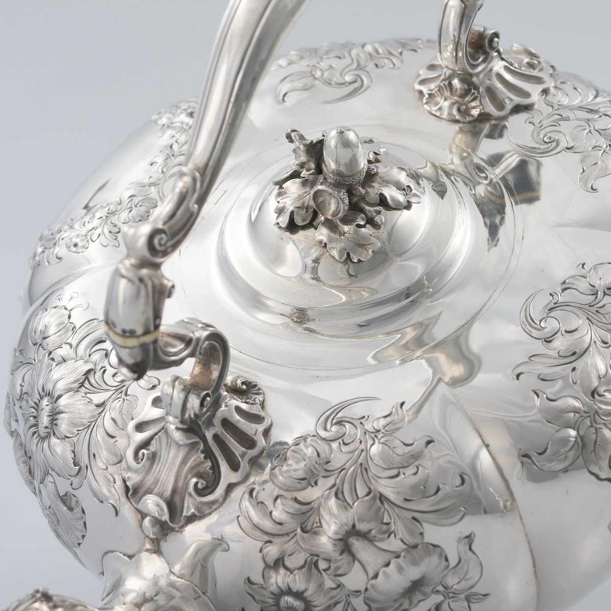 Bollitore in argento sterling Guglielmo IV, Paul Storr for Storr & Mortimer, Londra, 1837-photo-4
