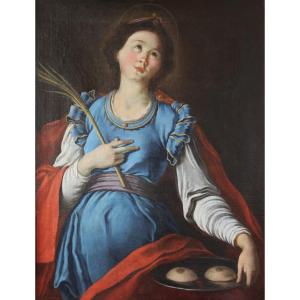 Scuola Italiana; Sant'Agata, fine XVII inizi XVIII secolo, olio su tela
