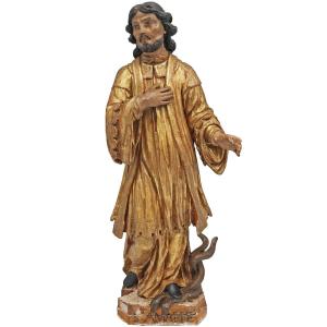 Saint Amable de Riom, legno di pioppo policromo, Francia, XVIII secolo