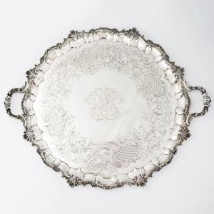 Vassoio in argento sterling Regina Vittoria, Hunt & Roskell, Late Storr & Mortimer, Londra,1853