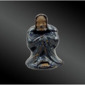 Statuette Figuring A Daruma Japan, Meiji Period (1868 - 1912)