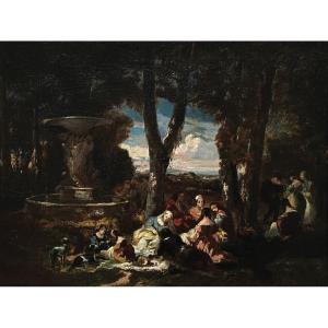 Narcisse Diaz De La Pena (1807-1876), In The Taste Of - Party In A Park