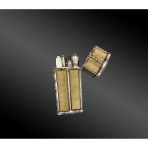 18th Century Necessary Case, Parchment And Silver England 18th Century