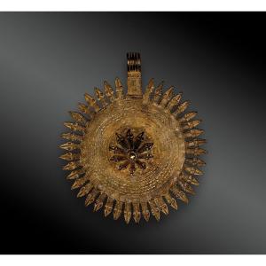 Forty-nine Headed Torfan Pendant - Gan Culture, Burkina Faso - 19th Century Or Earlier