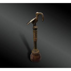 Animated Idiophone Of An Ibis - Ancient Kingdom Of Benin, Nigeria - 19th Century