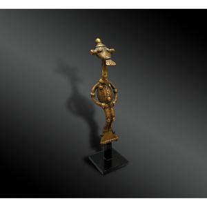 Small Anthropomorphic Statuette - Kulango Culture, Ivory Coast And Ghana - Circa 1900