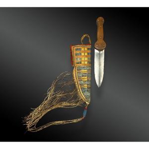 Plains Indian Knife And Sheath, North America, Early 20th Century 
