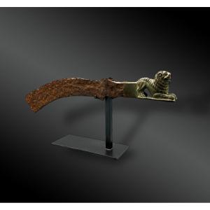 Axe Head Animated By A Lion - East Asia - 17th Century 