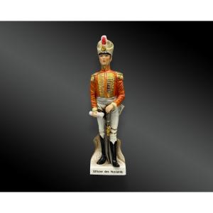 Porcelain - Hussar Officer France 20th Century