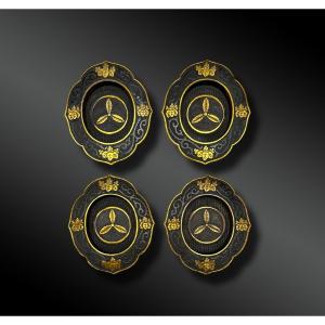 Set Of Four Fusuma Handles - Japan - Edo Period (1603-1868)