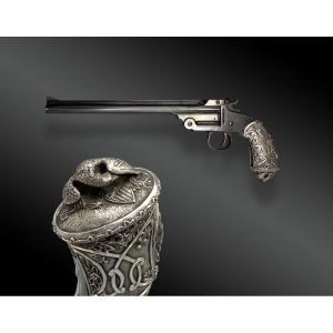 Smith & Wesson Single Shot Pistol, 2 Mod. Allegory Of Liberty Stock.