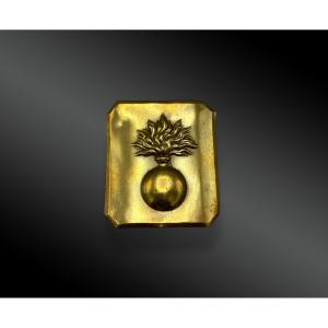 School Battalion Belt Plate With Grenade, France, Second Empire Period