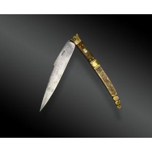 Navaja Type Closing Knife By Beauvoir France 20th Century